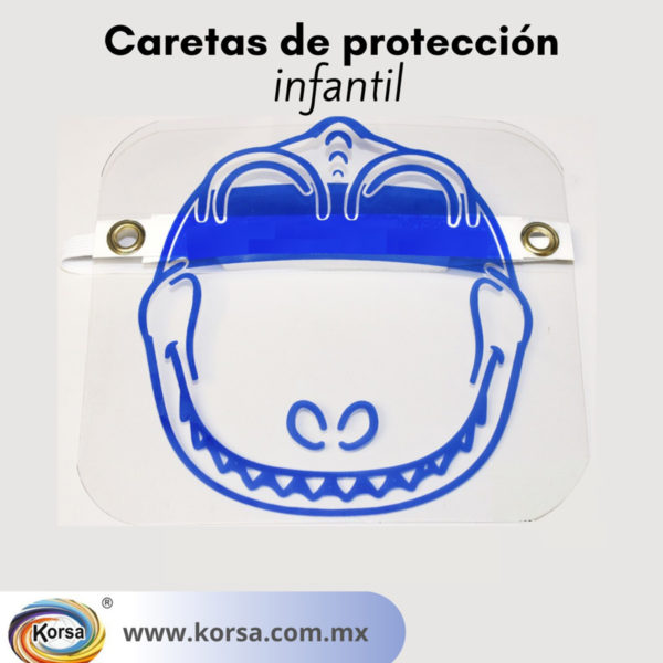 Careta de protección facial infantil Diseño mixto, Caja 10